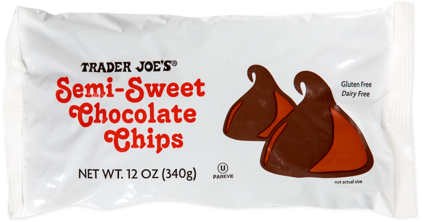Trader Joe's semi-sweet chocolate chips bag