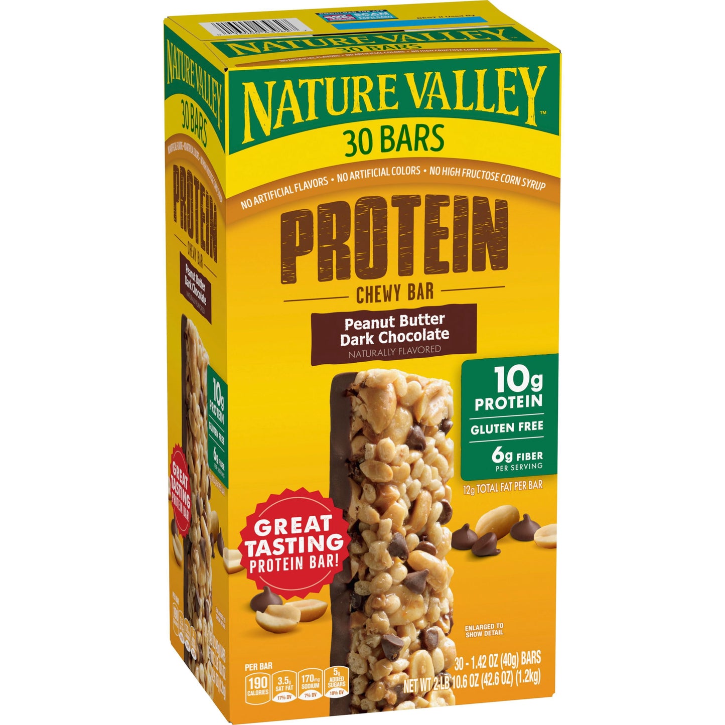 Nature Valley peanut butter dark chocolate protein chewy bars 30 ct