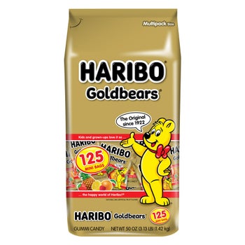 Haribo Goldbears 125-count mini bag candy assortment