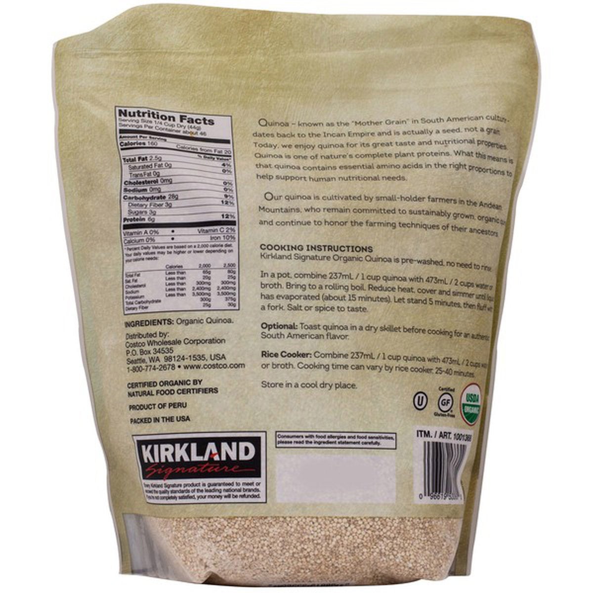 Certified organic quinoa pantry staple