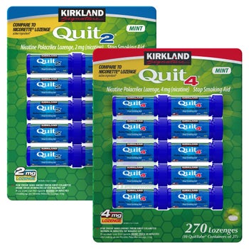 Kirkland Signature mint smoking cessation lozenges