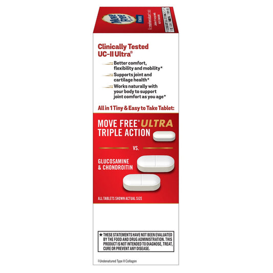Schiff Move Free Ultra 75 tablet supplement front label