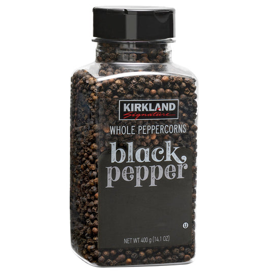 Kirkland Signature black peppercorn pantry spice