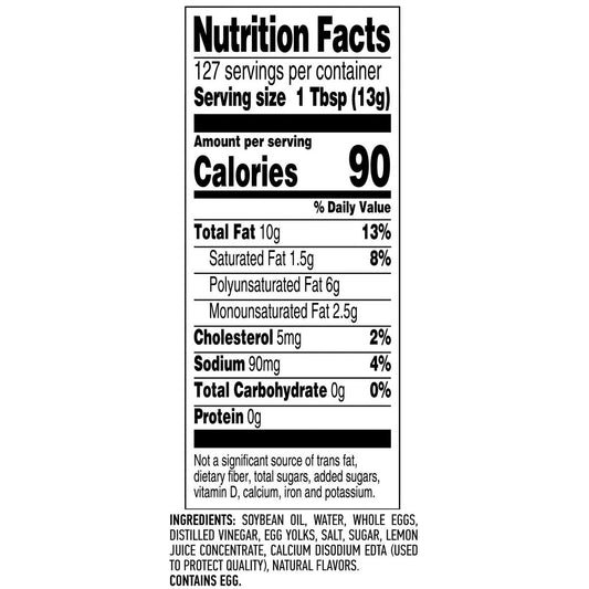 Hellmann's, Real Mayonnaise, 64 oz