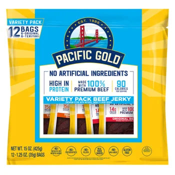 Pacific Gold high protein jerky assortment