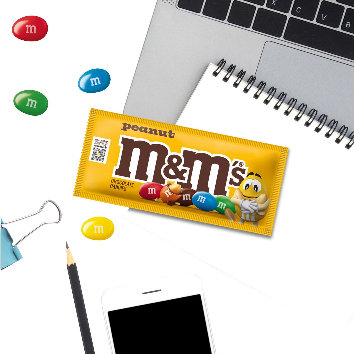 48-count M&M's peanut candy case packaging