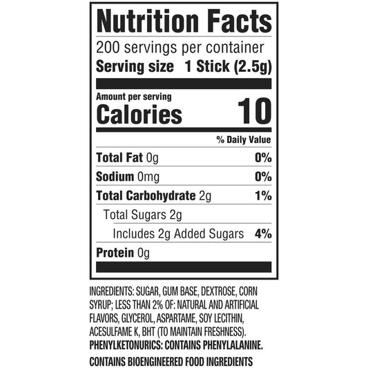 Wrigley's Doublemint gum 5 sticks per pack