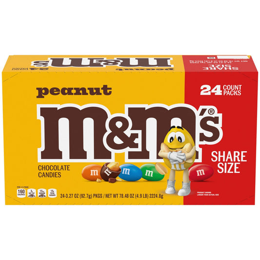 M&M's colorful candy shell peanut chocolates