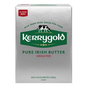 Kerrygold Pure Unsalted Irish Butter 8 oz 4-count pack