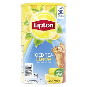 Lipton lemon iced tea mix 5 lb container