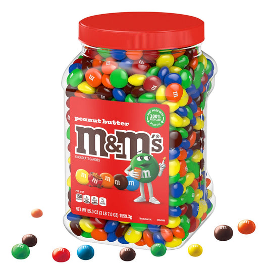 Mars M&M's candy jar with resealable lid