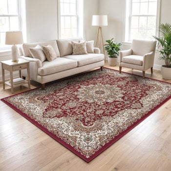 Thomasville Selby Red classic area rug 8'8 x 13'