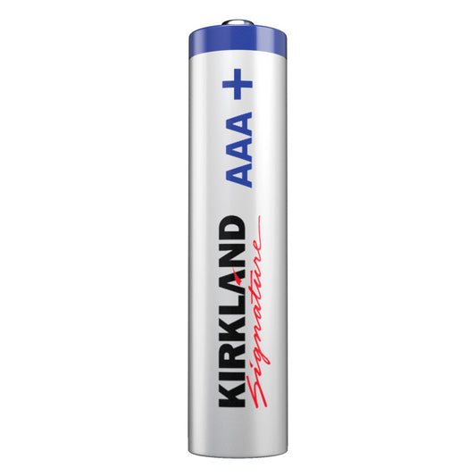Kirkland Signature AAA batteries with 12-year shelf life