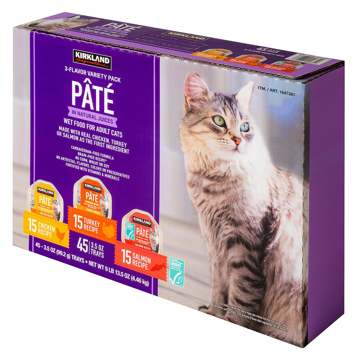 3.5 oz Kirkland Signature cat food cans variety pack