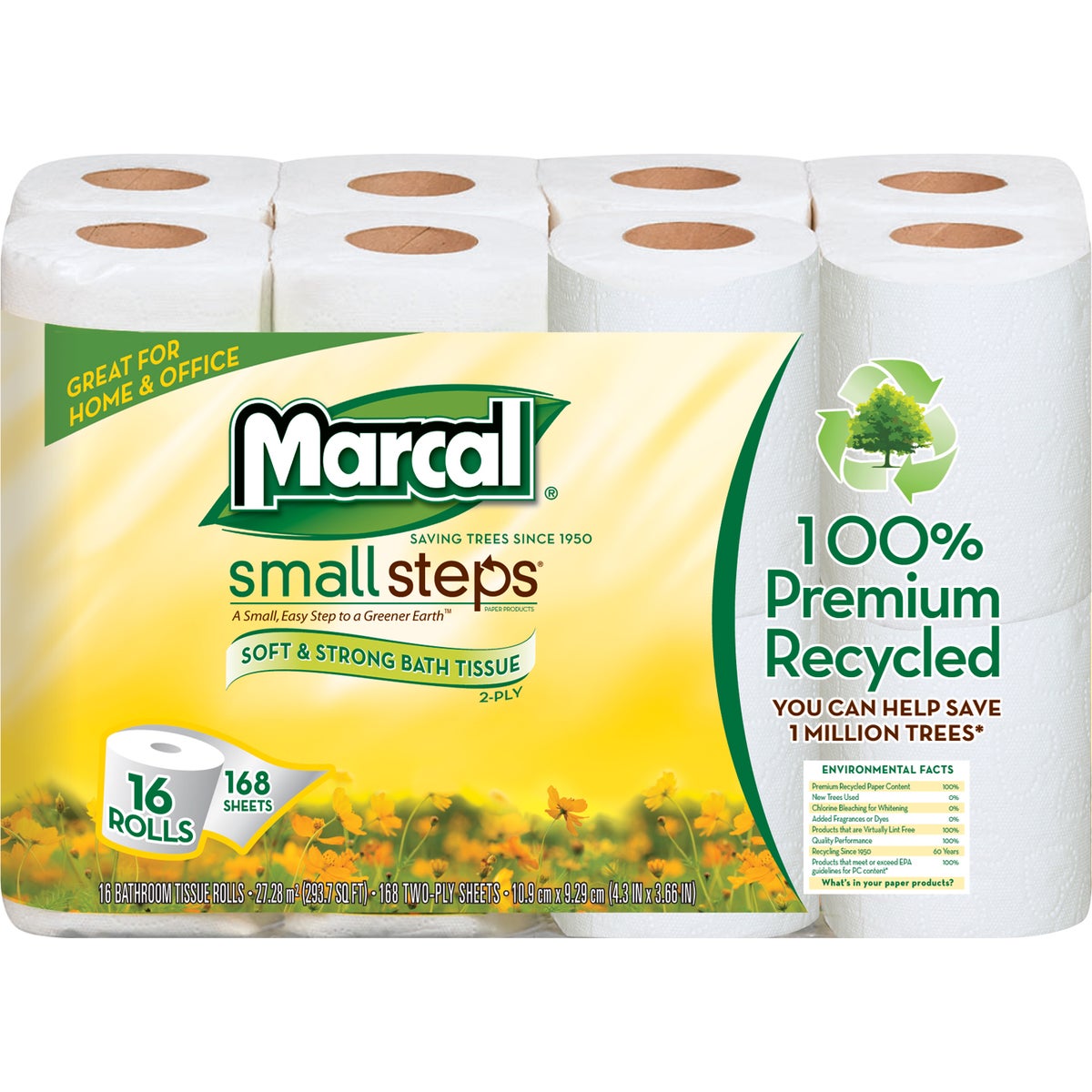 Marcal recycled bath tissue bulk household paper product