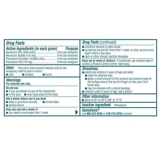 Neosporin first aid ointment tube for cuts scrapes and burns