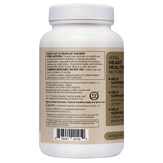 Qunol CoQ10 ubiquinol supplement bottle 90 softgels