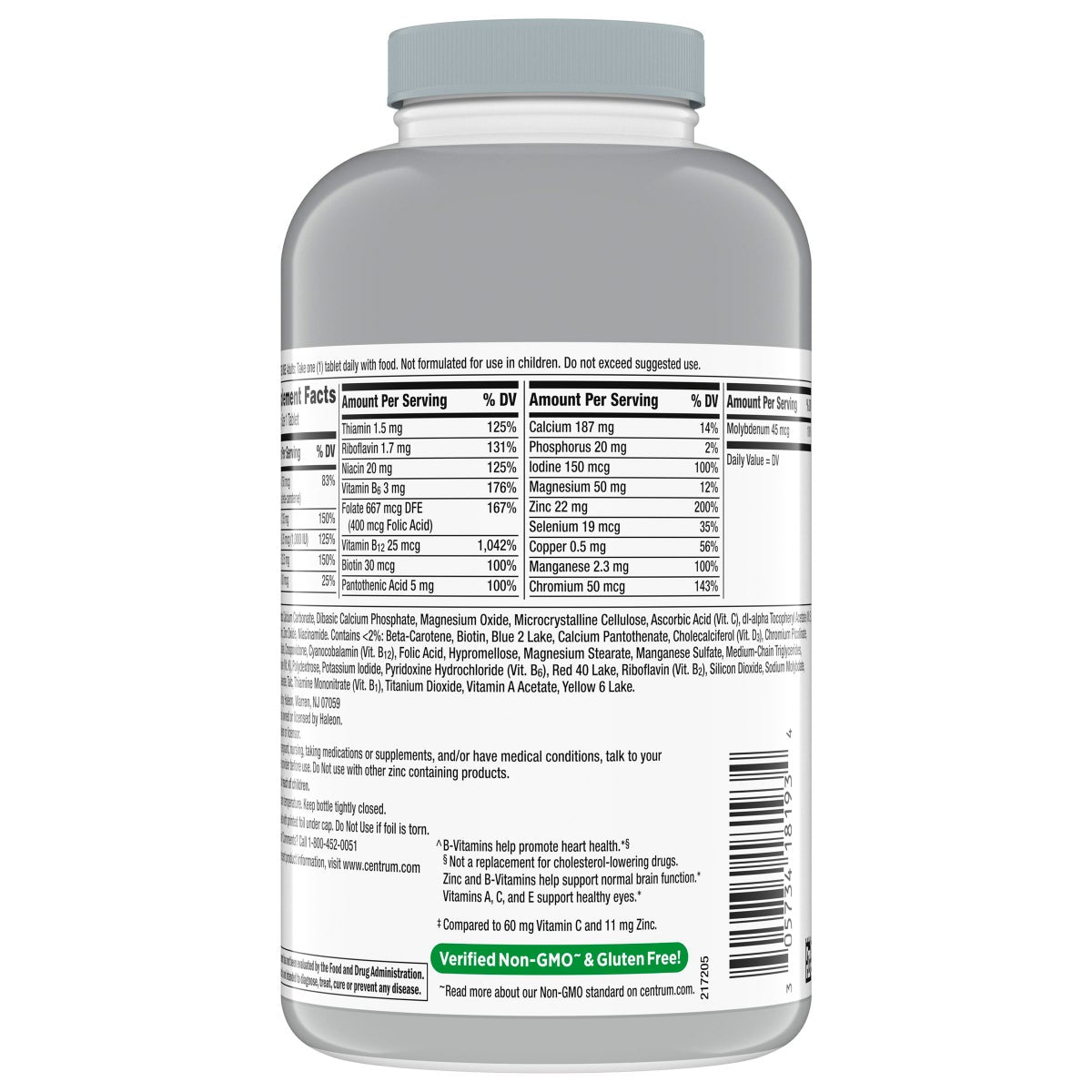 Centrum Silver adults 50 plus daily multivitamin tablets