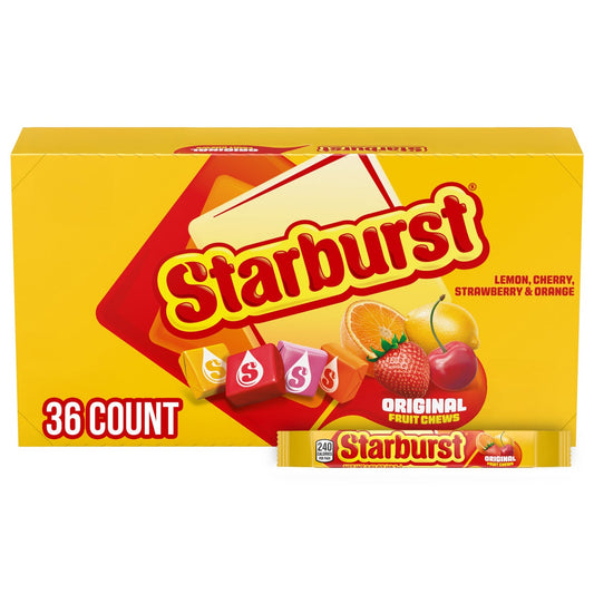 Full size Starburst fruit chews in original flavors