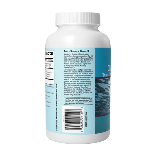 trunature omega-3 supplement front label with EPA and DHA