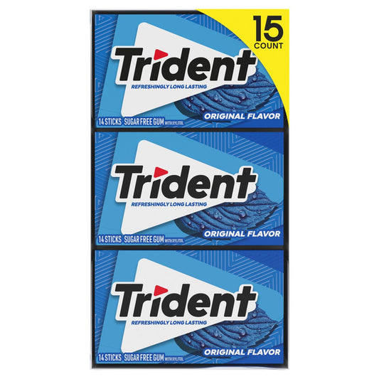 Trident gum 14 pieces per pack