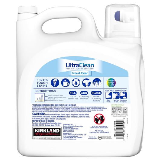 Kirkland Signature free & clear hypo-allergenic laundry detergent 146 loads