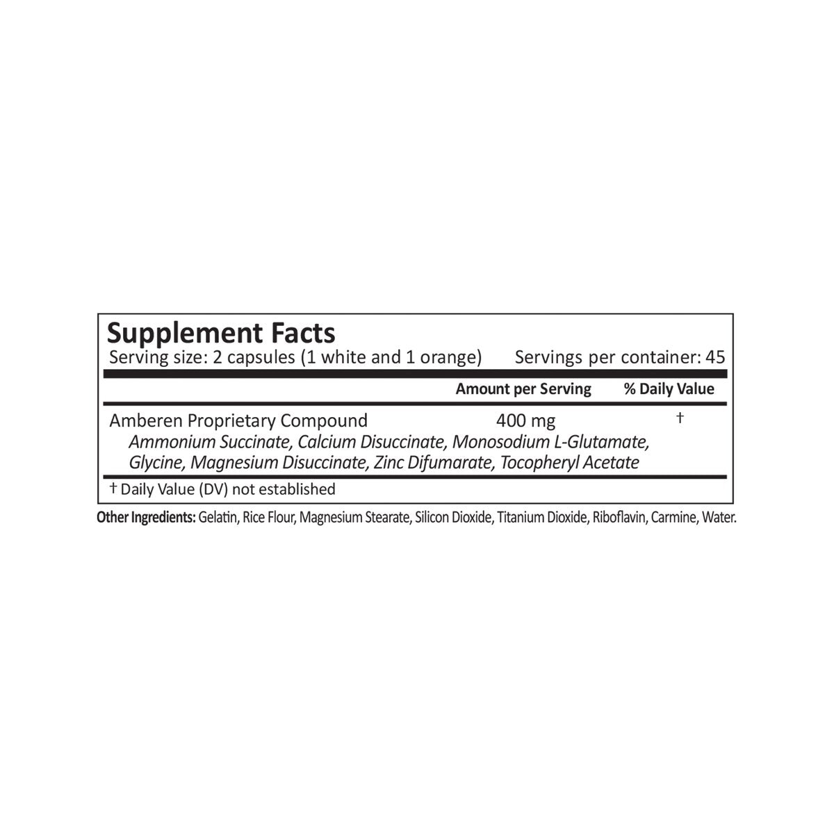 Amberen hormone-free soy-free menopause capsules