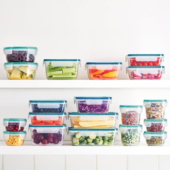 Snapware 38-piece plastic food storage set with airtight lids