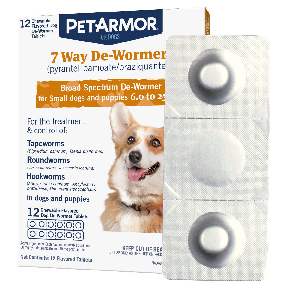 PetArmor de-wormer chewables for dogs 6 to 25 lbs