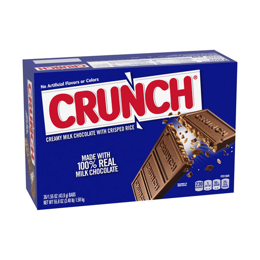 Full-size Crunch milk chocolate bars