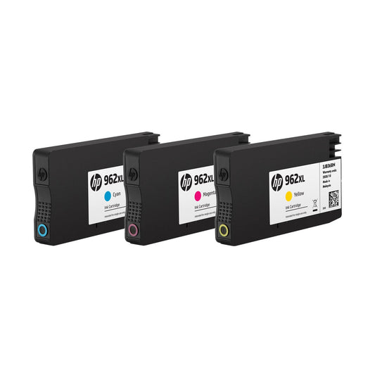 HP 962XL cyan magenta yellow printer ink set