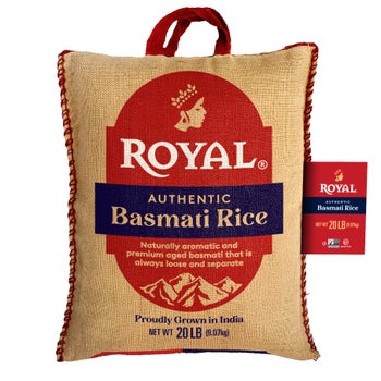 Royal rice package for pantry storage
