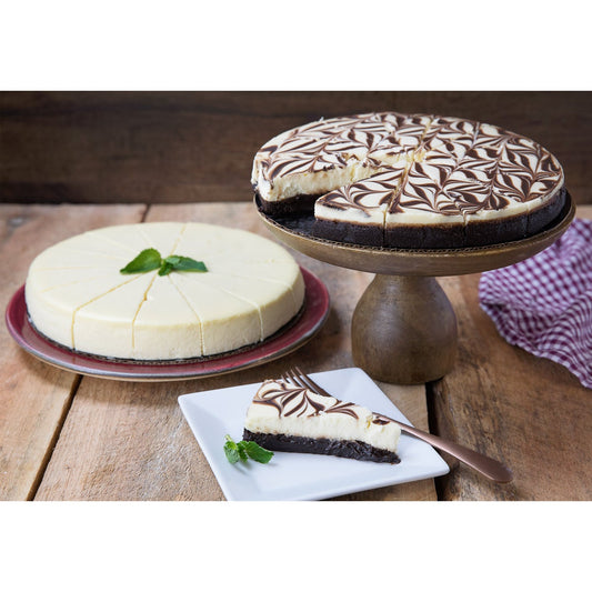 David's Cookies dessert assortment with cheesecake and marble truffle cake
