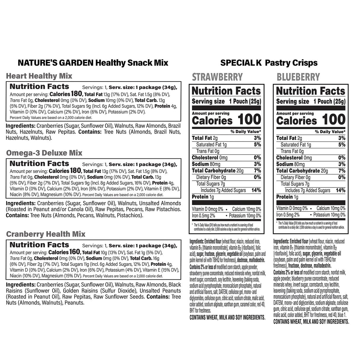 Convenient 65-count snack variety pack