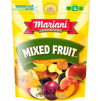 Mariani premium dried mixed fruit 32 oz bag