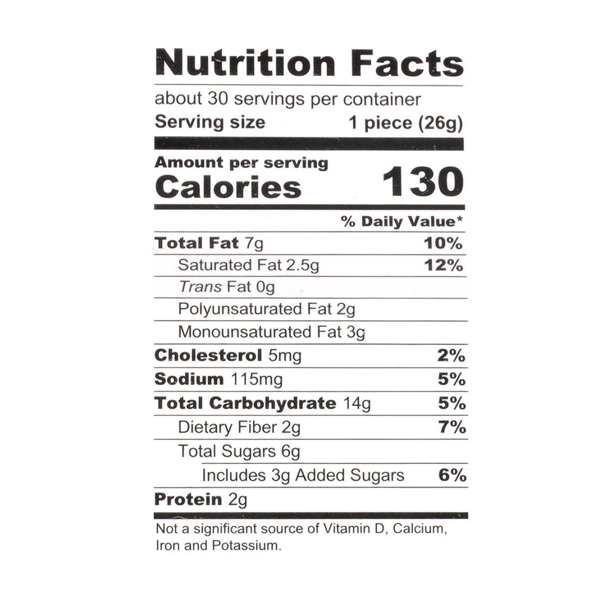 Individually wrapped Universal Bakery Aussie Bites snack