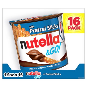 Nutella & GO! hazelnut cocoa spread with pretzels 16 pack