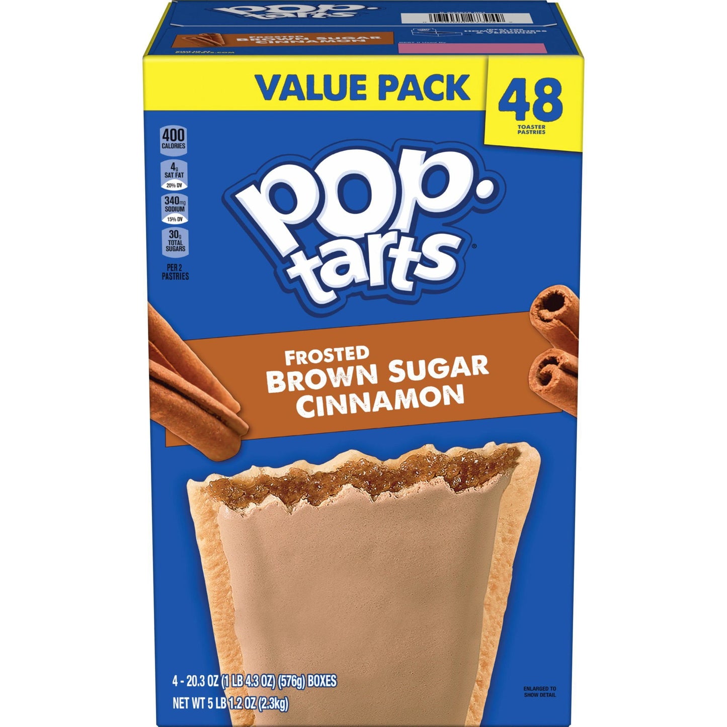 Pop-Tarts Brown Sugar Cinnamon toaster pastries 48 count box