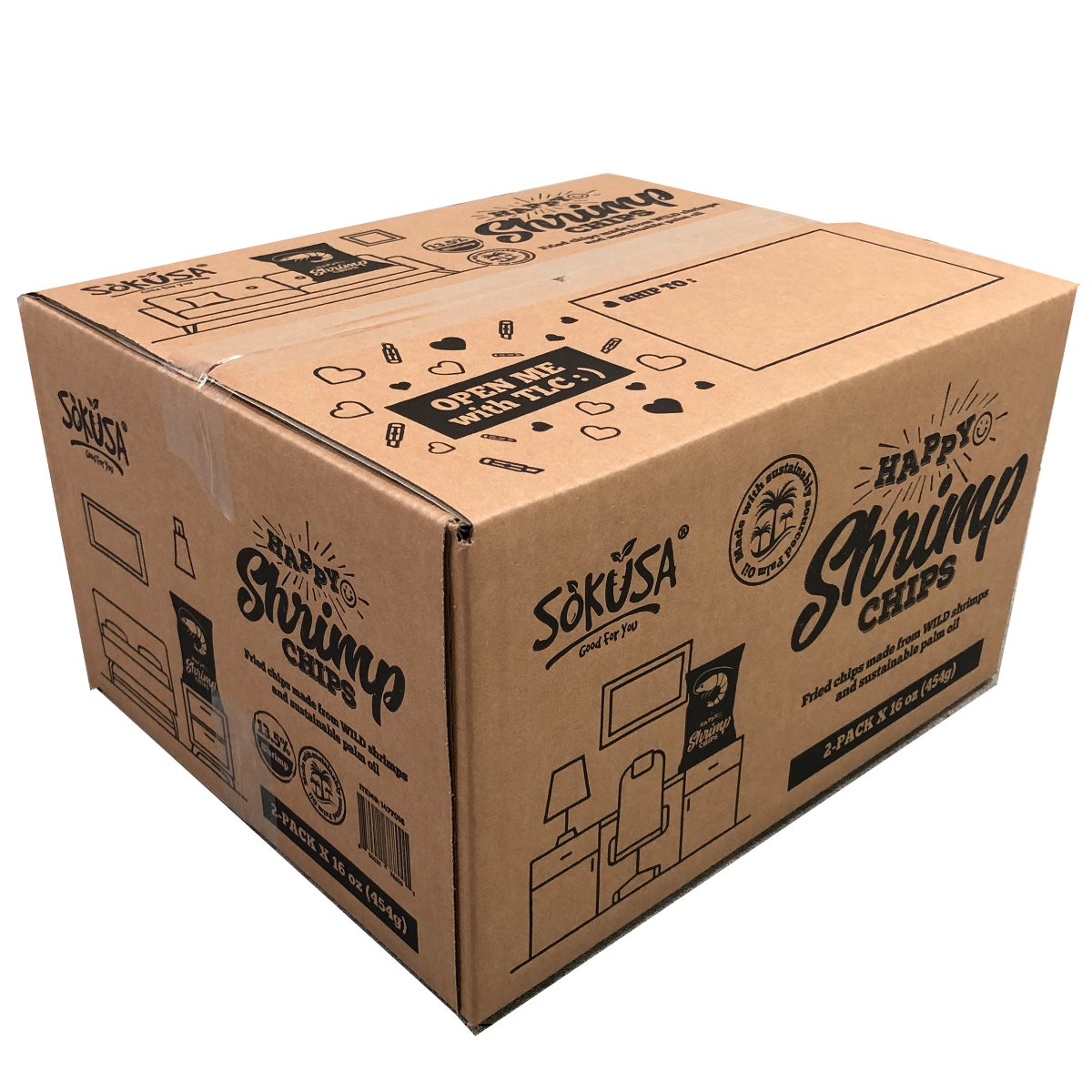 Savory shrimp chips snack value pack