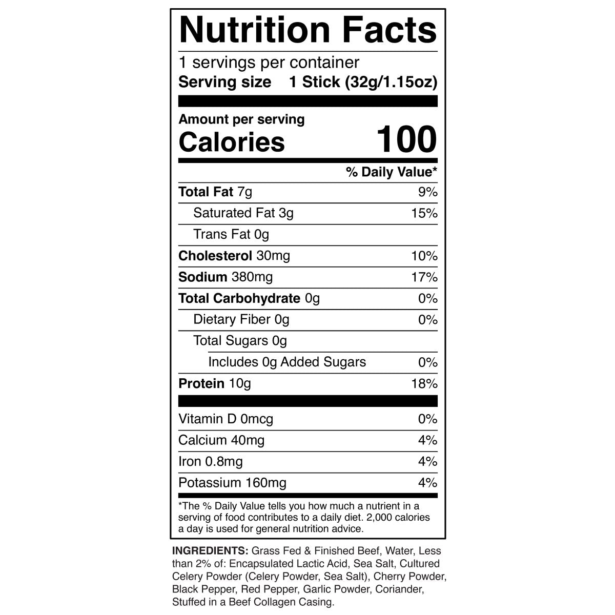 Gluten free Chomps Original beef sticks