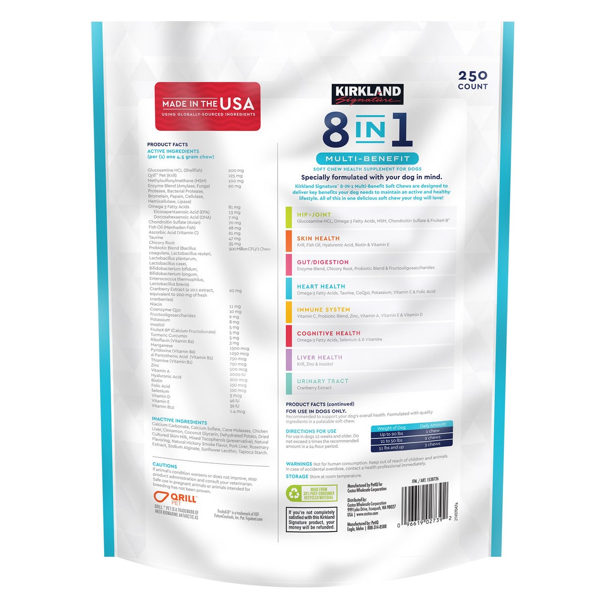 Chicken flavor dog soft chews in 250-count value size