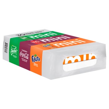 Coca-Cola Mini variety pack with Sprite Cherry Coke and Fanta cans