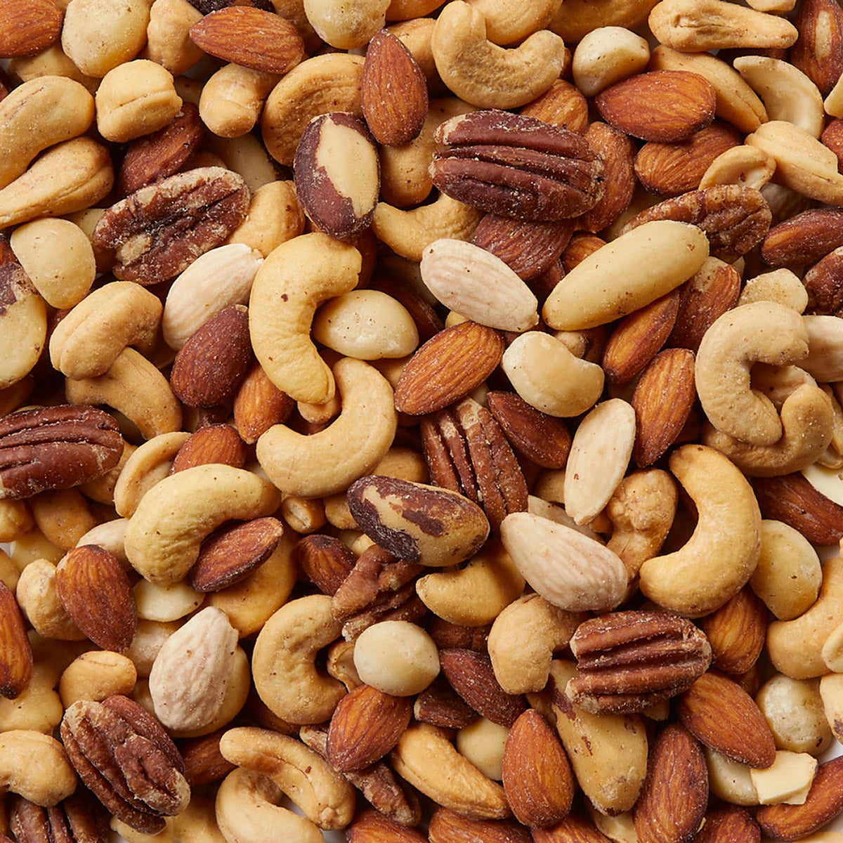 Large 2.5 lb salted mixed nuts bag