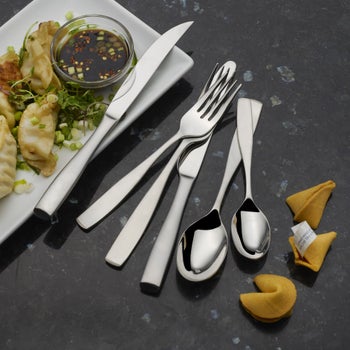 Mikasa Satin Loft 75-piece stainless steel flatware set