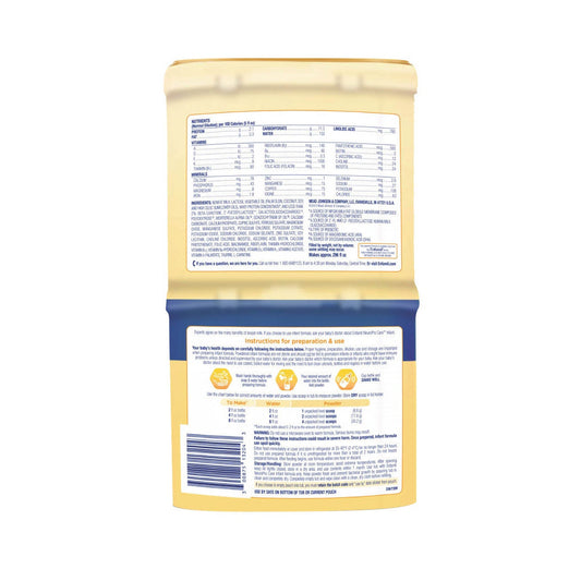 Enfamil milk-based powdered infant formula with DHA