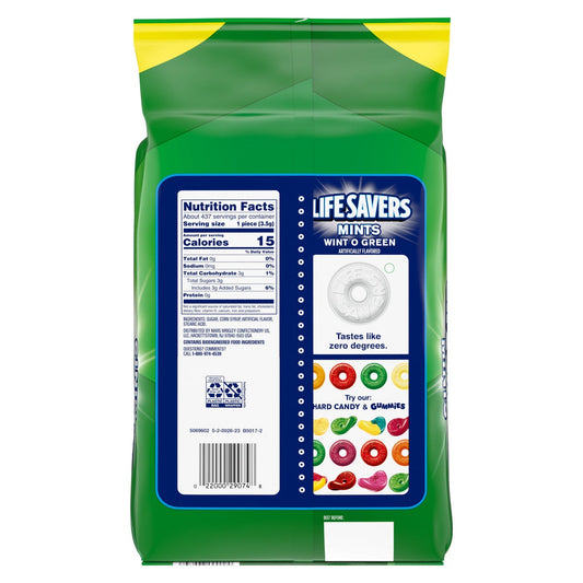 Individually wrapped Life Savers hard candy mints