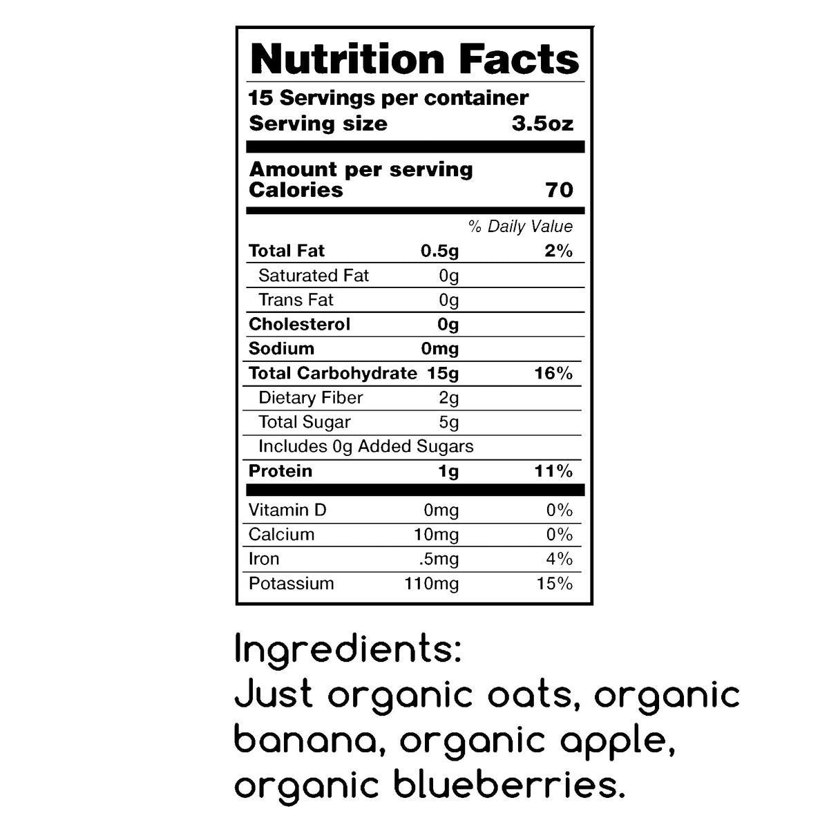 Organic no added sugar toddler breakfast cereal
