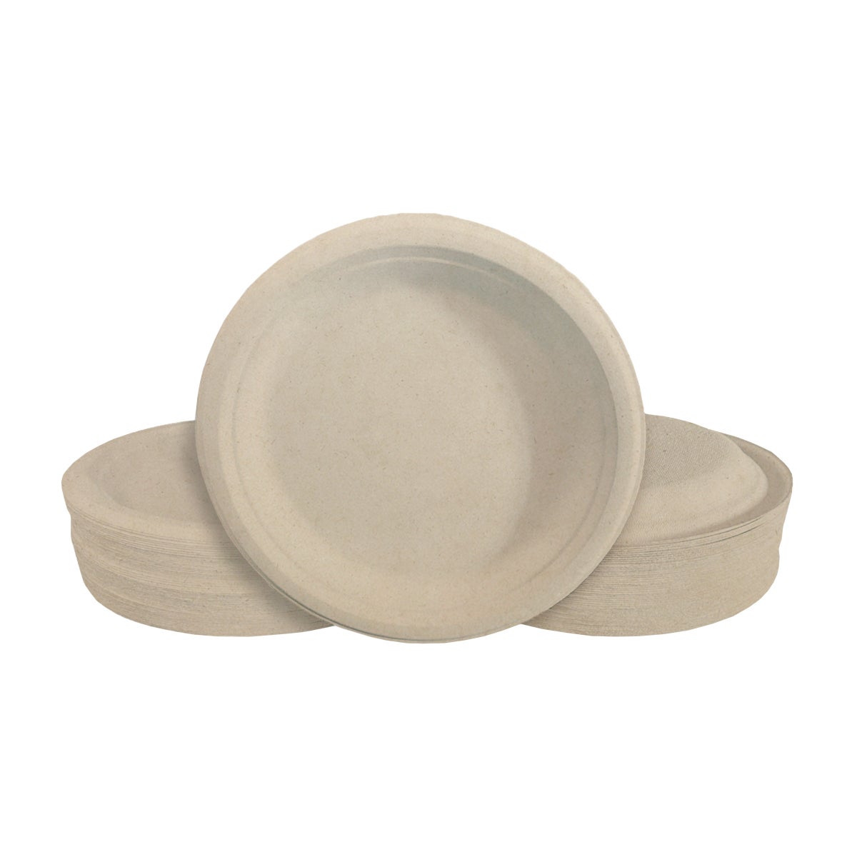 Unbleached microwavable Eco Raj disposable plate
