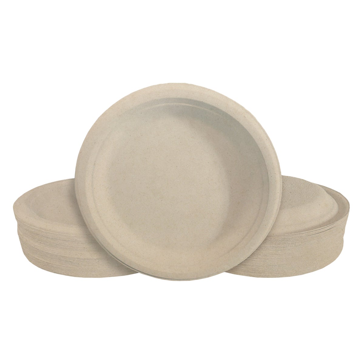 Unbleached microwavable disposable dinner plates Eco Raj