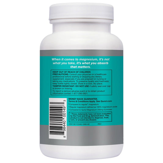 Qunol magnesium 420 mg 240 capsule supplement